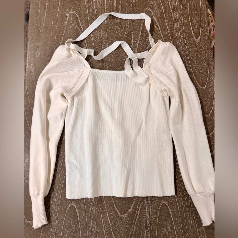 Z SUPPLY Women's Hadley Sweater Tie Top Size M NWOT - Picture 5 of 5